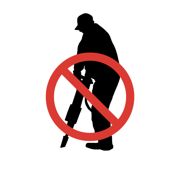 Man using jackhammer icon