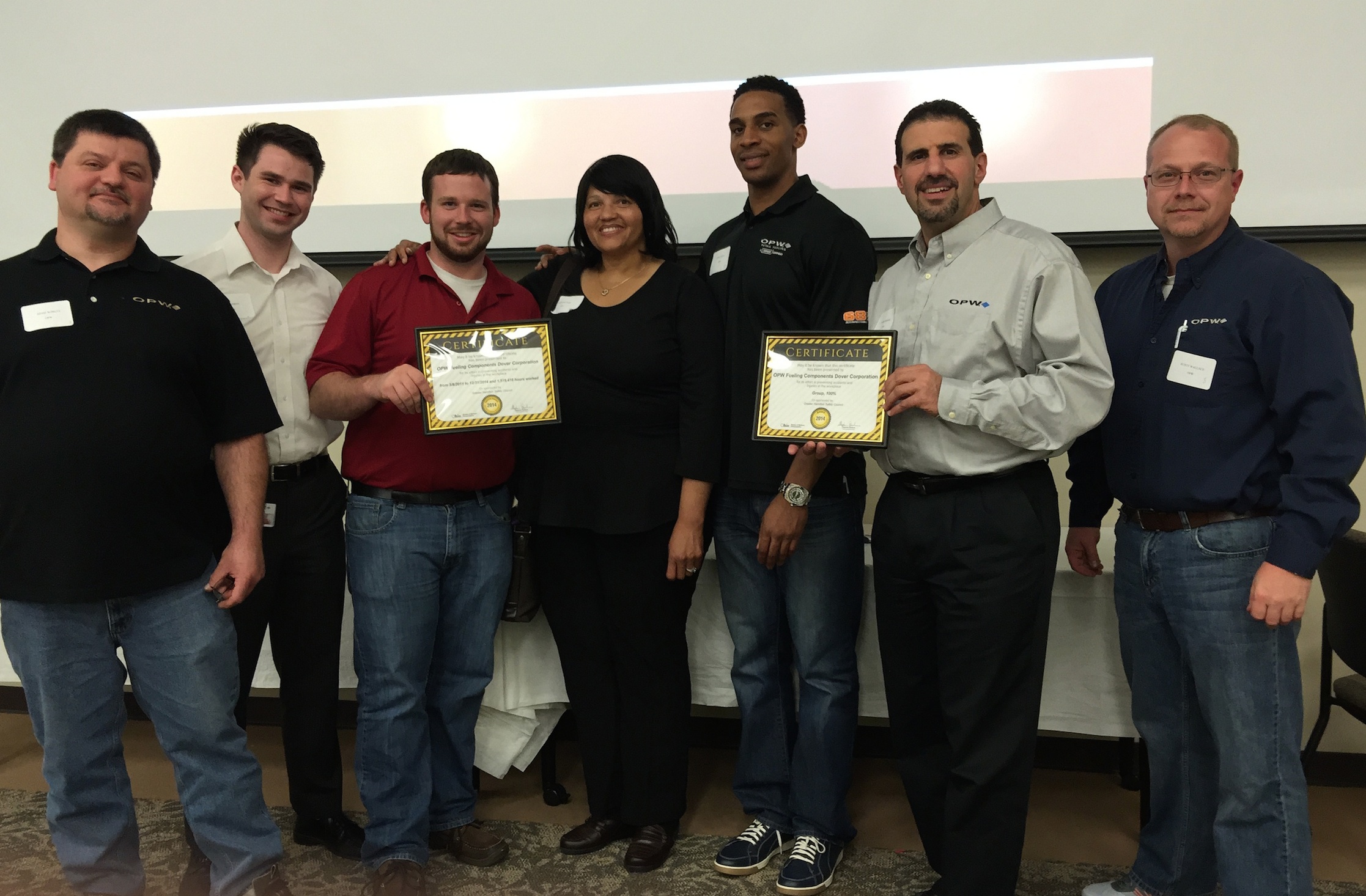 OPW Employees Receive Award