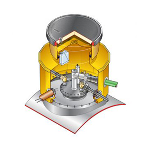 Fibrelite tank sumps are vacuum testable, ensuring liquid tightness (corner sliced to show internals)