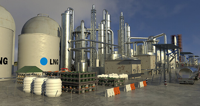 Clean Energy fueling station and tanks